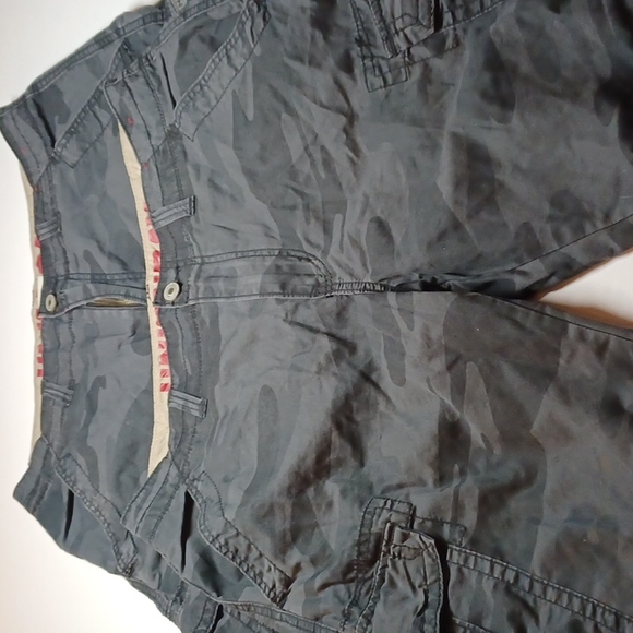 UNIONBAY Shorts Union Bay Mens Camo Cargo Shorts Black Cotton Both